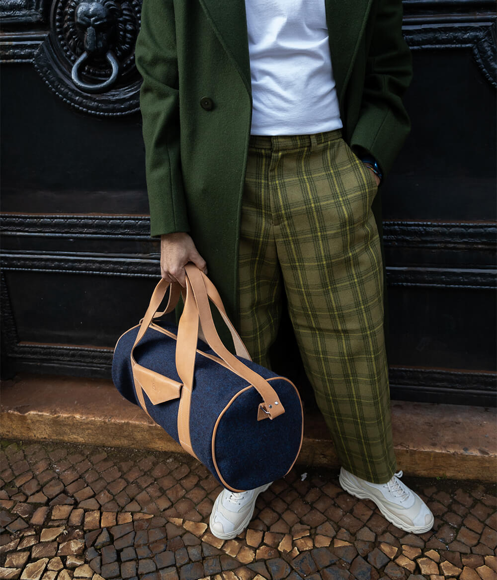 Calças Balão Príncipe de Gales