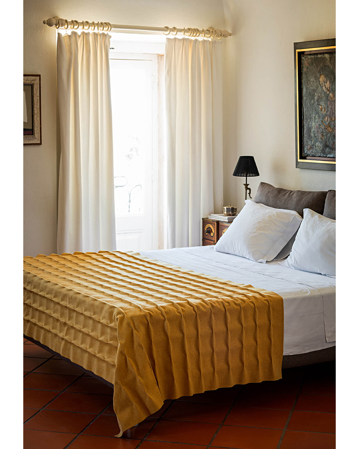 Fundo de Cama Drapeado Linha